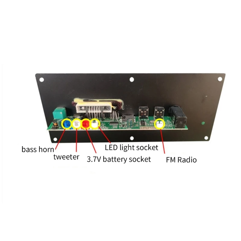 Power Amplifier Board For Car Square Dance Bluetooth-compatible Speaker 3.7V-Lithium Battery Rechargeable audio amplifier board audio speaker