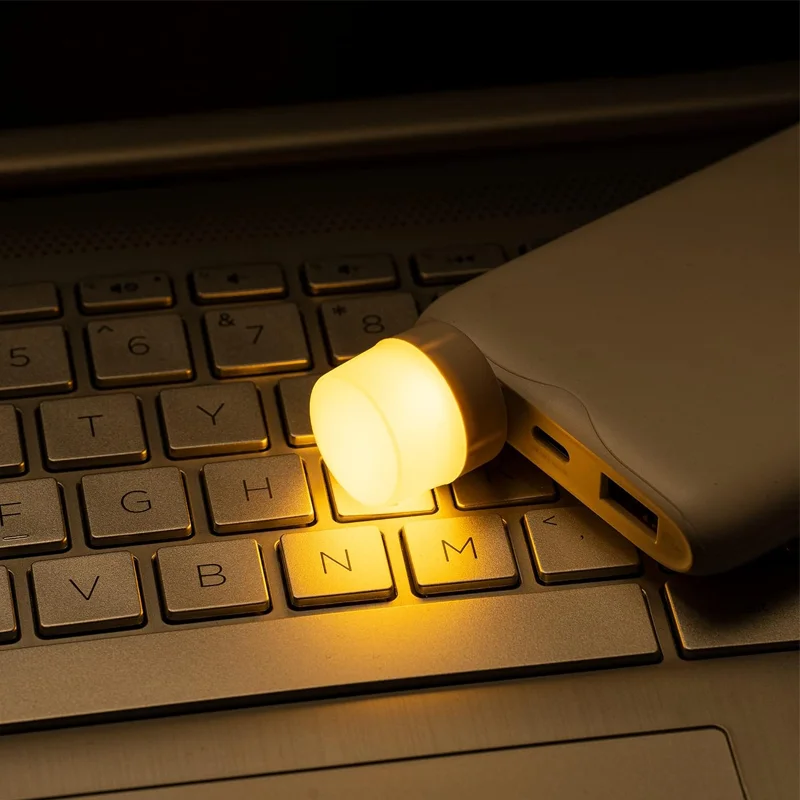 USB Night Light LED Light Energy-Saving Compact LED Bulb Portable Lighting Ambient Lighting Mini USB Warm White Lamp led lamp mini night light