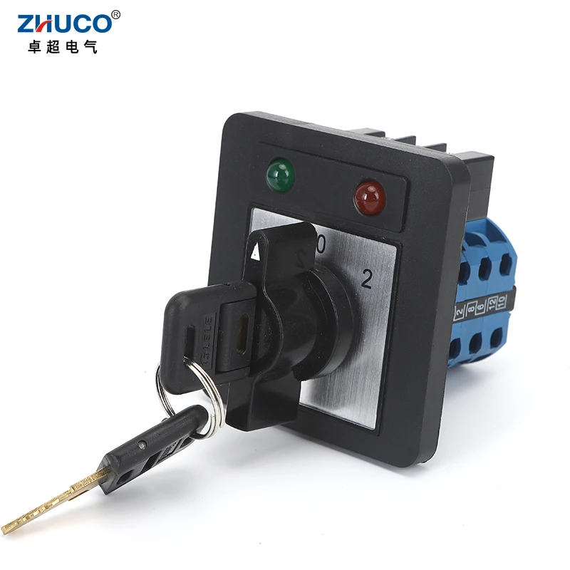 ZHUCO SZW26/LW26-20 D303.3YN 20A 3 Poles 12 Screw 3 Positions Selector ...