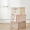 Fabric Foldable Storage Box With Lid Organizer For Clothes Large Capacity Quilt Blanket Toy Storage Closet Wardrobe Organizer 2