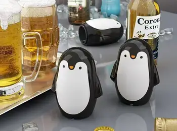 Apribottiglie multifunzionale con pinguino Apribottiglie manuale creativo per birra Strumenti apribottiglie Gadget da bar Accessori apribottiglie 1