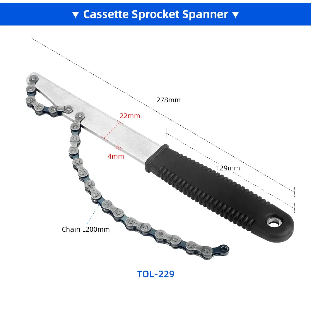 Deemount Fahrrad Reparatur Kit Kassette Sicherungsring Schlüssel 12T High Carbon Stahl Buchse Werkzeug Für Shimano Sram Kassette Freilauf – Detail 12