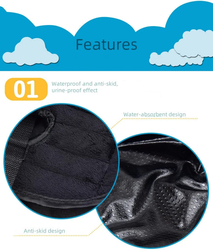 Description Picture 2 of itemBaby Stroller Cushion Baby Seat Liner With Waterproof Portable Accessories For Car Fit Child Safety Stroller And Dinner Chair