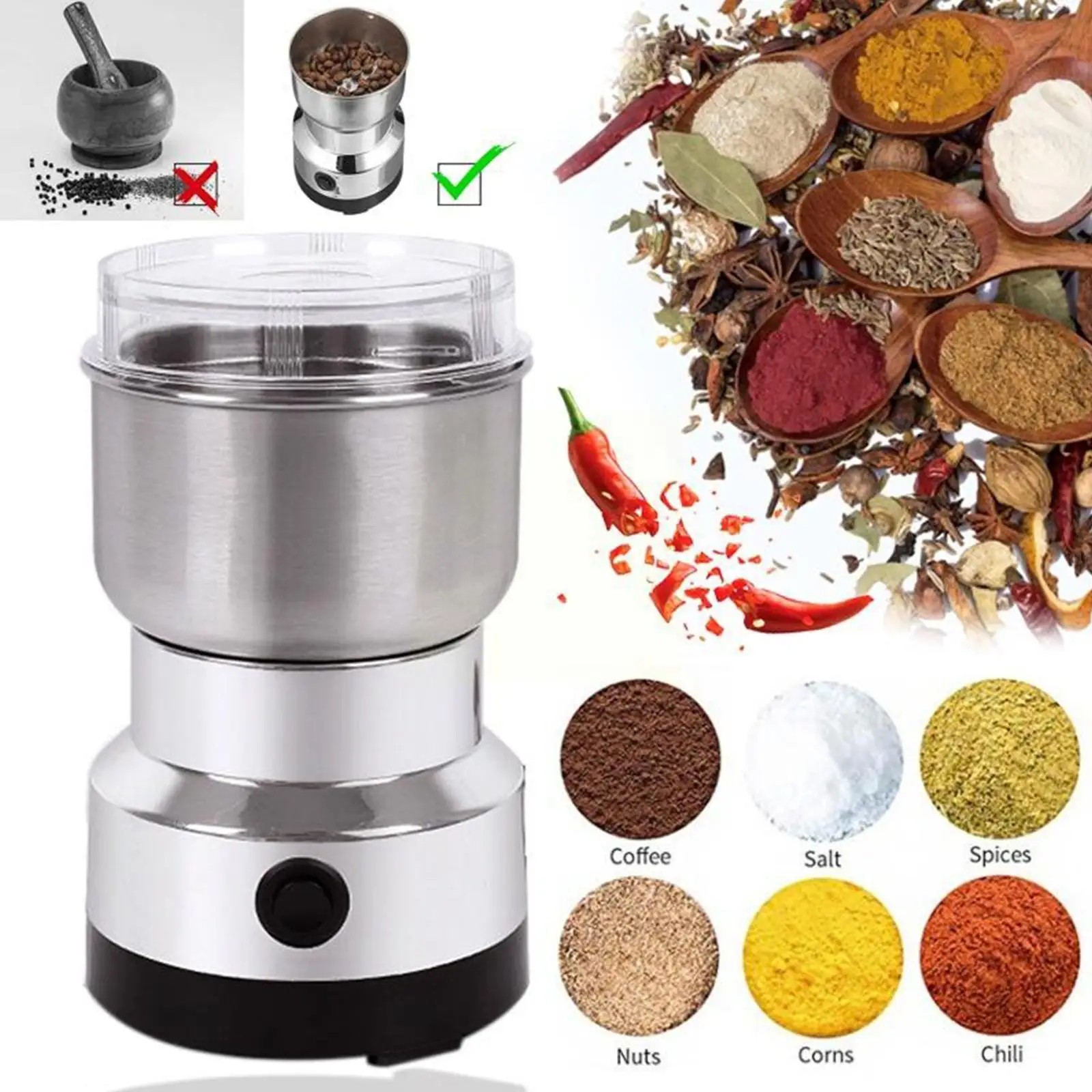 Grinder Machine Kitchen Electric Coffee Grinder Cereal Electric