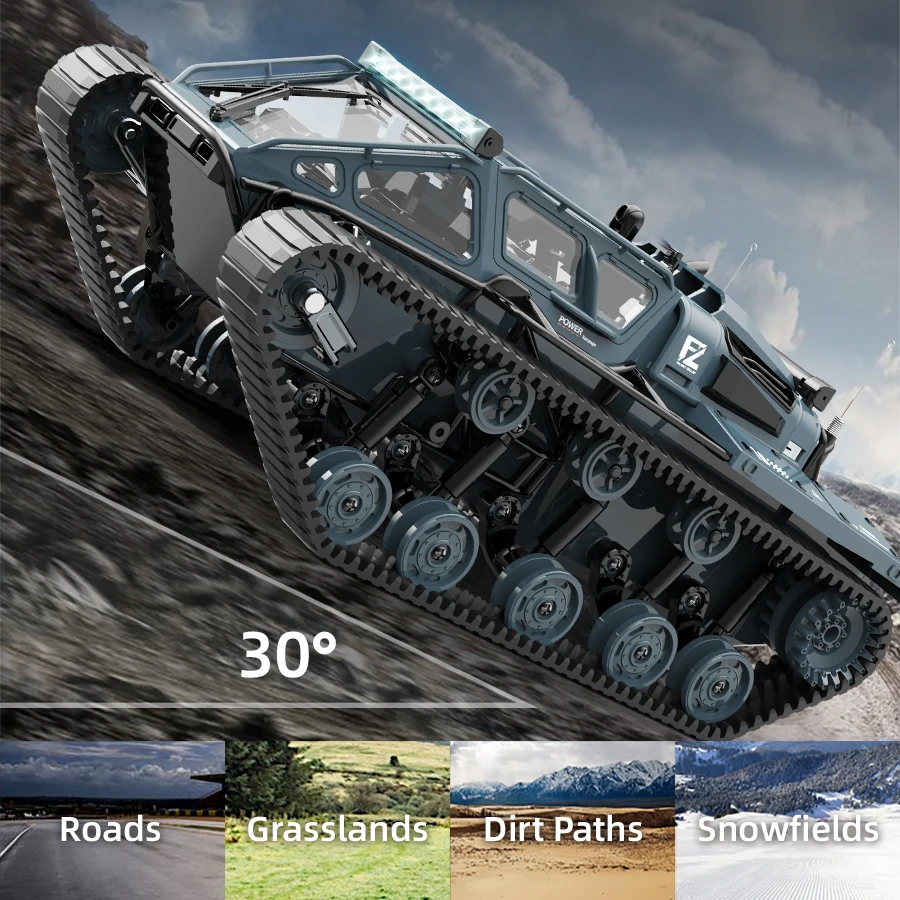 C8812 RC Tank Full Scale Tracked Off-road Vehicle Simulation