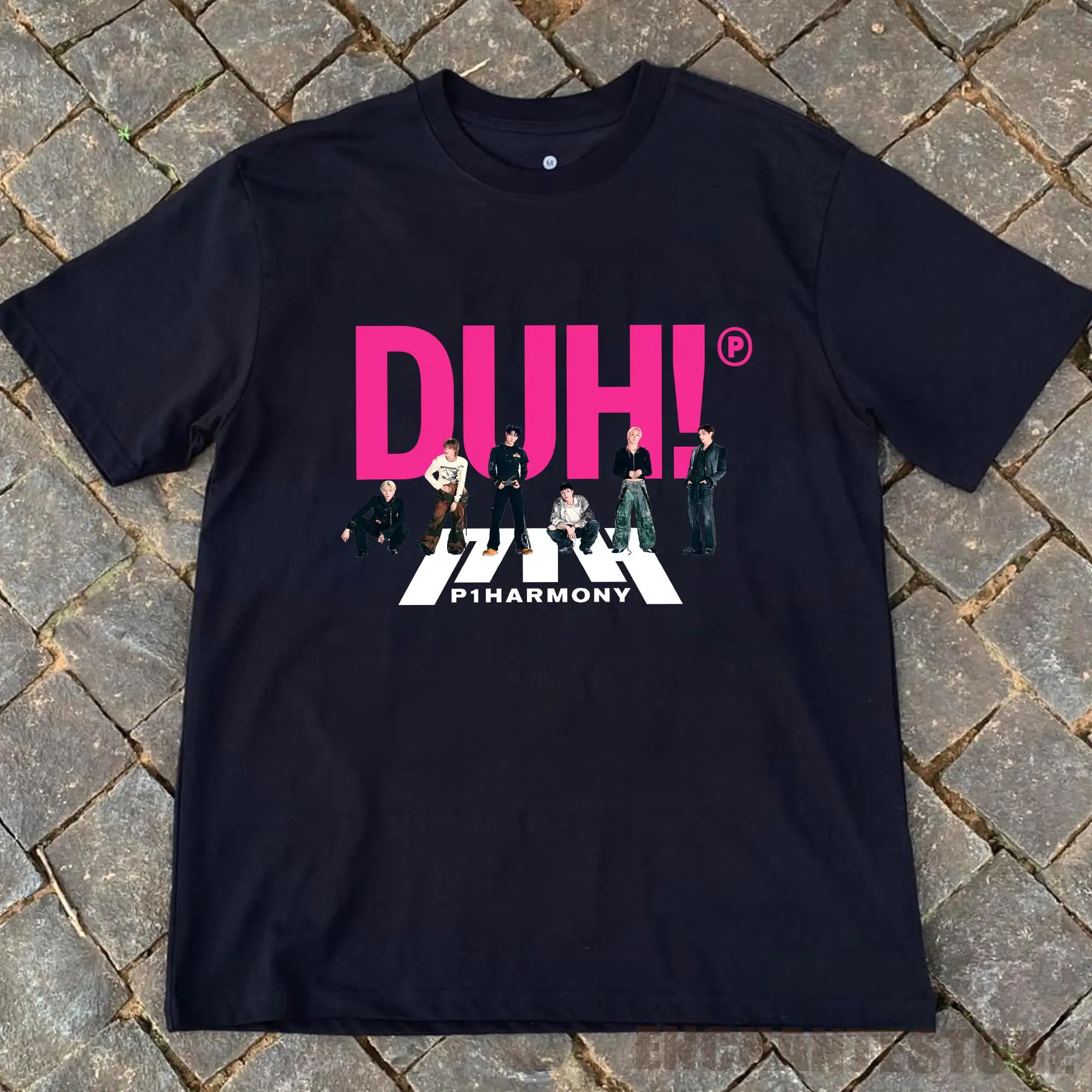 p1harmony we are tシャツ　新品未開封 Summer Men P1Harmony 2025 DUH Same T-shirt Kpop Print Summer