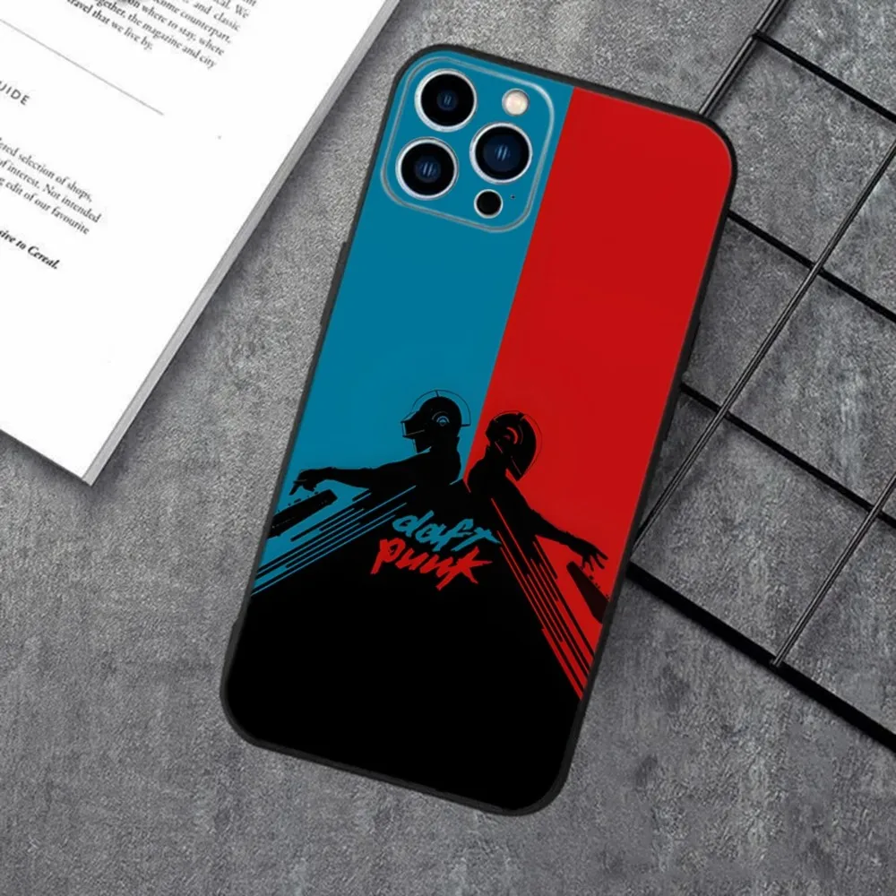 Daft Punk Band Silicone Black Phone Case