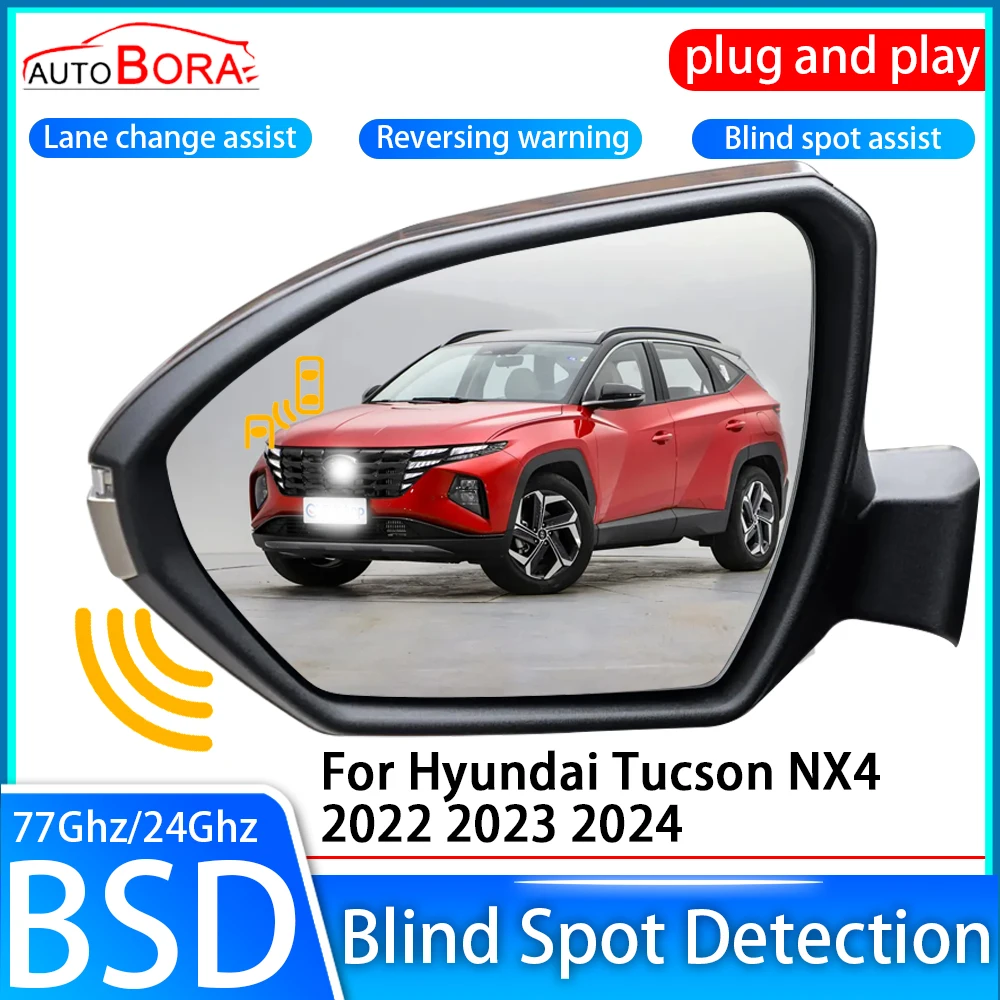 ZhuCamX Car Blind Spot Detection System BSD BSA BSM Sensor Drive Rear Mirror Monitoring for Hyundai Tucson NX4