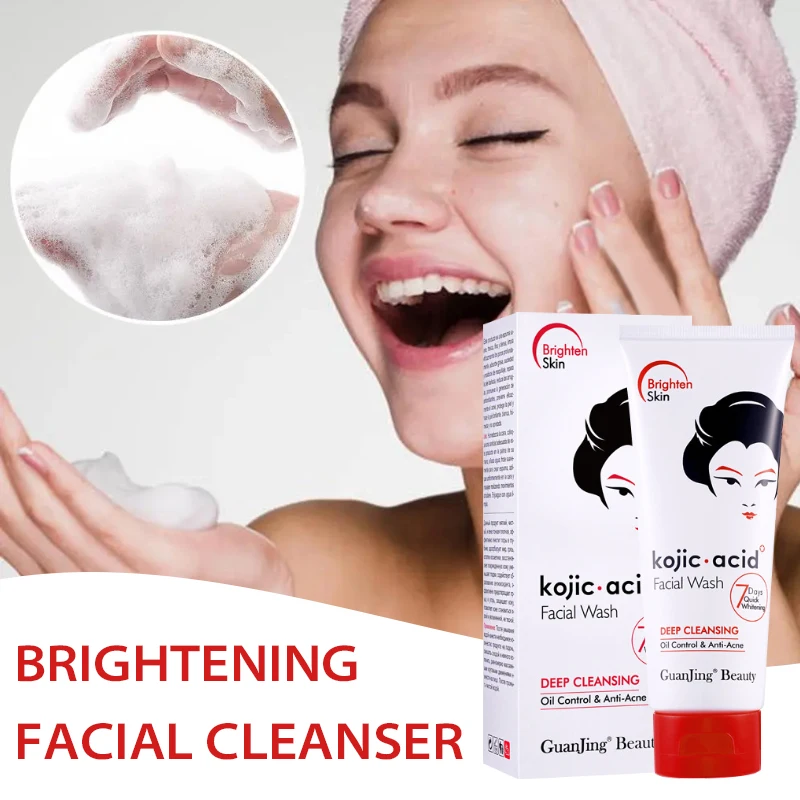 

Facial Cleanser Foam Face Wash Remove Blackhead Moisturizing Shrink Pores Deep Cleaning Oil Control Whitening Skin Care 100g