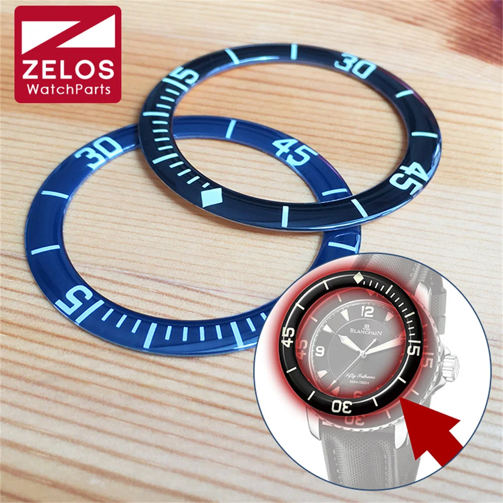 Lunetta Per Orologio Luminoso Zaffiro Per Orologio Fancpain Fifty Fathoms Automatique 5015