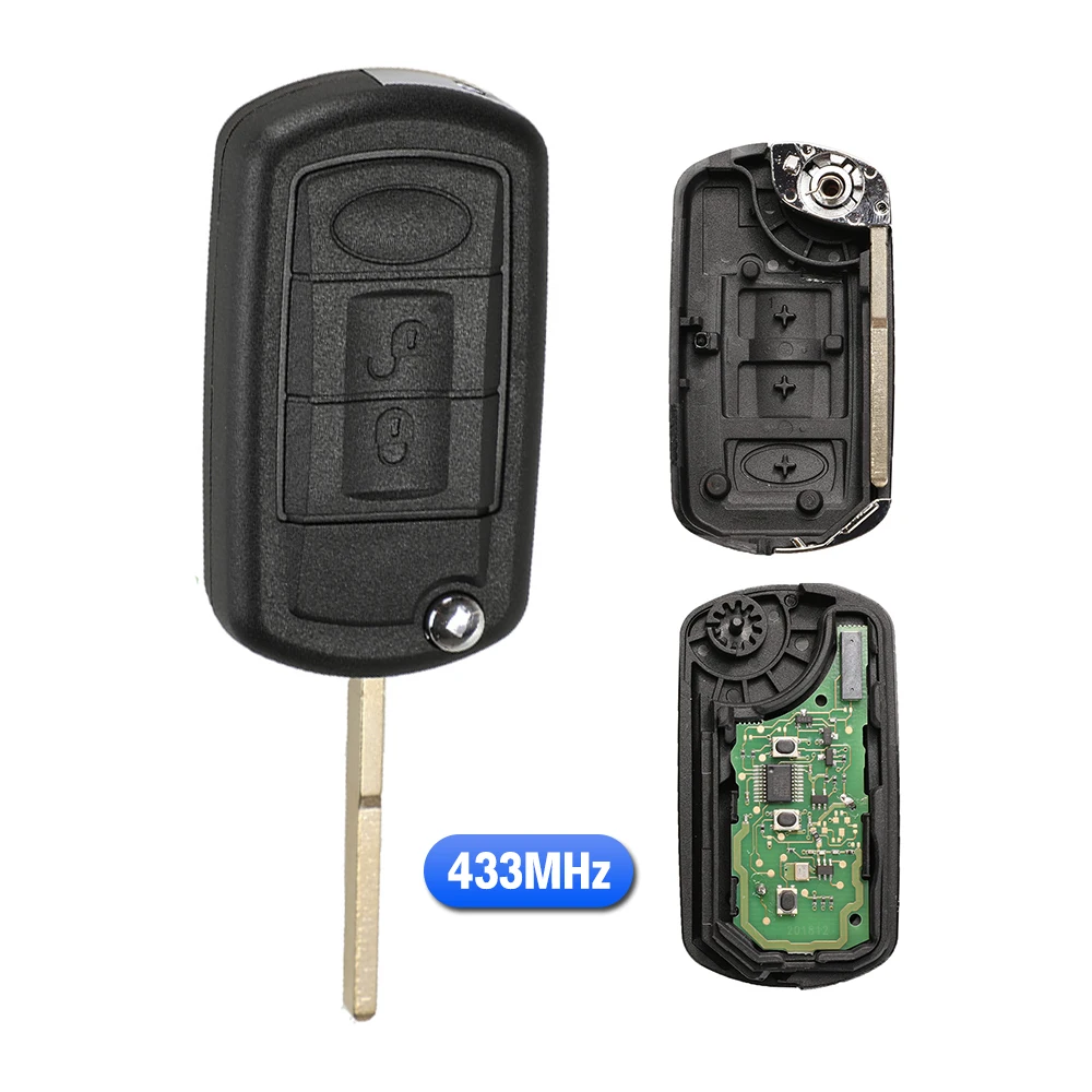 3 Pulsanti 433Mhz Pieghevole Smart Remote Car Key Pcf7941 Chip Adatto Per Land Rover Discovery 3 Sport Car Key