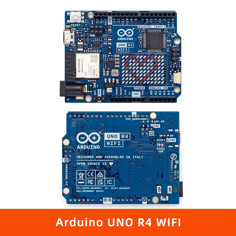 새로운 이탈리아 아두이노 UNO R4 미니마 WiFi 개발 보드 키트 프로그래밍 학습용 마더보드 키트
