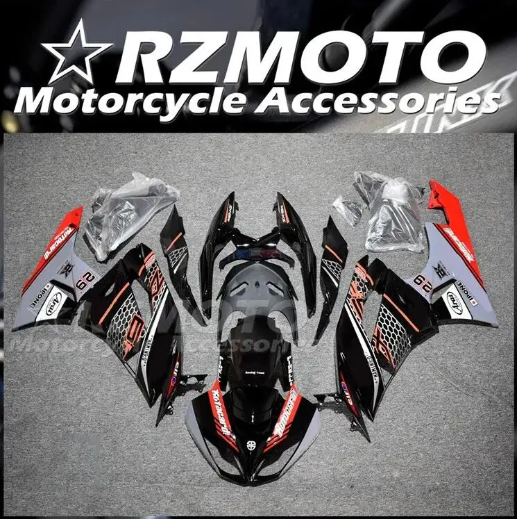 

Комплект обтекателей для мотоцикла из АБС-пластика, 4 подарка, подходит для KAWASAKI ZX-6R 09 10 11 12 ZX6R 2009 2010 2011 2012, комплект кузова, красный, серый