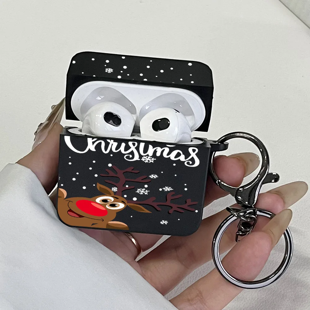 Red Reindeer Shockproof Headphone Case for AirPods