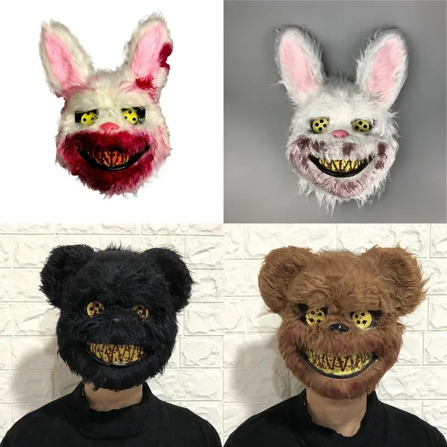 Maschera Horror Halloween In Lattice - Demone Sorridente Spaventoso Per Costumi E Feste - Foto 9