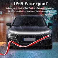 12V Car Hood Light Strip Dynamic Car LED Strip Light Exterior Flexible Headlight Waterproof Daytime Running Light Strip For Car 6