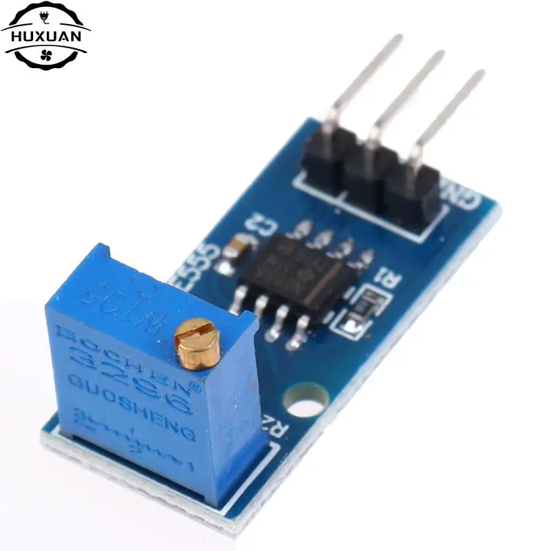 1pc 5V-12V NE555 Frequency Adjustable Pulse Generator Module NE555 Chip 3*1.5cm 2