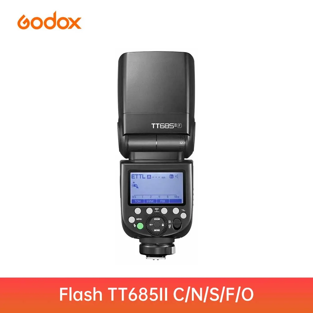 Godox TT685II TTL HSS 1/8000s GN60 2.4G 무선 플래시 (캐논, 니콘, , 후지, 올림푸스용) TCM 자동 줌, 빠른 재활용 기능 탑재
