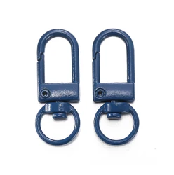 Colorful Alloy Snap Lobster Clasp Hooks for DIY Crafts - 10 - Pack Wholesale Set (Sapphire blue)