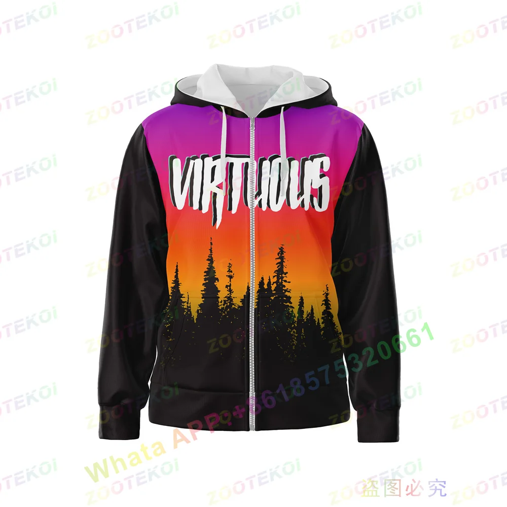 

Virtuous Mens Hipster Hip Hop Zipper Hoodie Print Hooded Pullover Sweatshirt