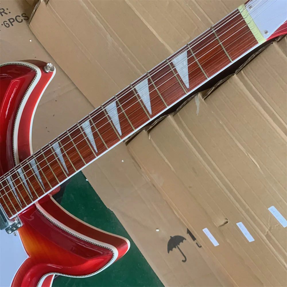 Высококачественная 12-струнная электрическая гитара, электрическая гитара Ricken 360, с фиолетовым корпусом, фингерборд из палисандра, Бесплатная гитара