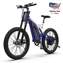 AOSTIRMOTOR S17 1500W Ebike 26 In 3.0 Fat Tire Mountain bici elettrica 48V 20Ah batteria al litio Beach Bike Cruiser City Ebike