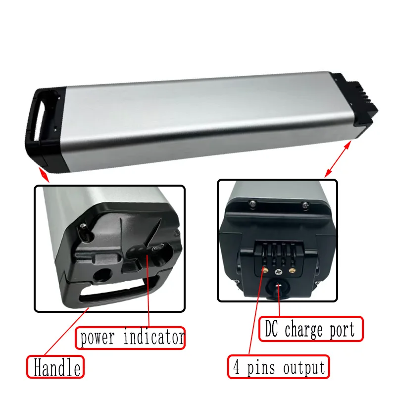 48V Fu Dengfu E10 E22 Ebike batería de iones lihtium inFrame M500