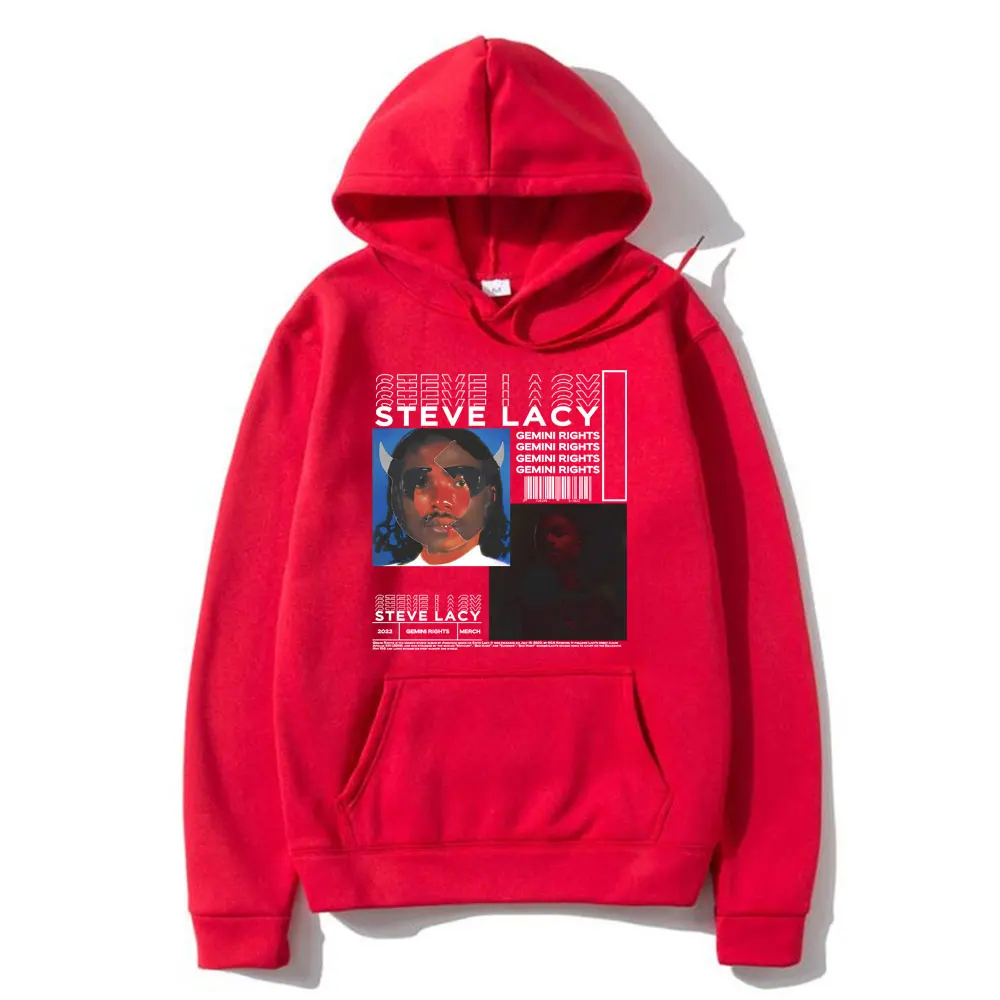 Hip Hop Rapper Steve Lacy Men's Hoodie Gemini Rights Album Cover Graphic Sweatshirt Men Women Casual Vintage Oversized Hoodies