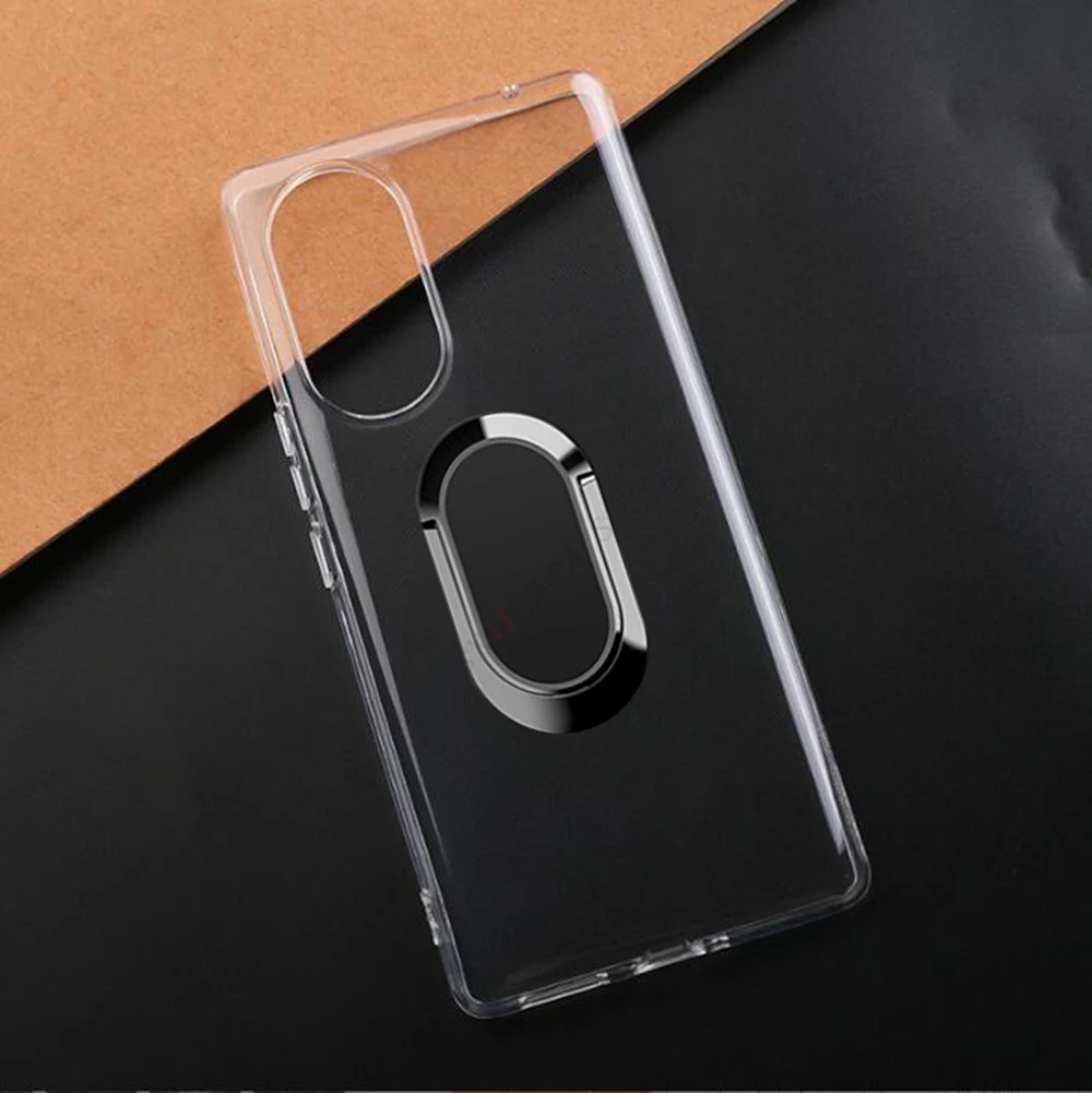 Blackview A200 Pro Ring Holder Silicone Phone Case - TPU Soft Cover