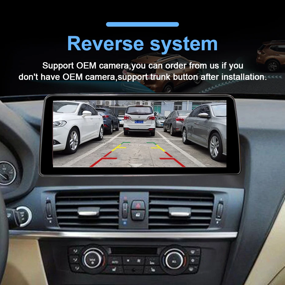 12,5'' Kabelloses Carplay Android Auto Radio Display Touchscreen für BMW X3 F25 X4 F26 2010-2017 Auto-PC GPS Multimedia-Player BT – Detail 11