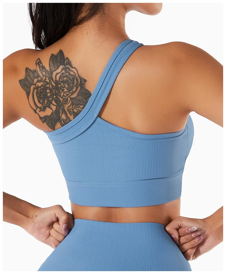 Plain Seamless Ribbed Bra