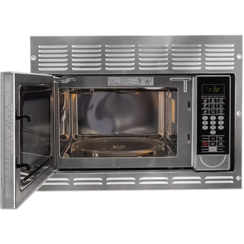 RecPro RV Convection Microwave Stainless Steel 1.1 cu. ft | 120V | Appliances | Direct Replacement for Greystone 2