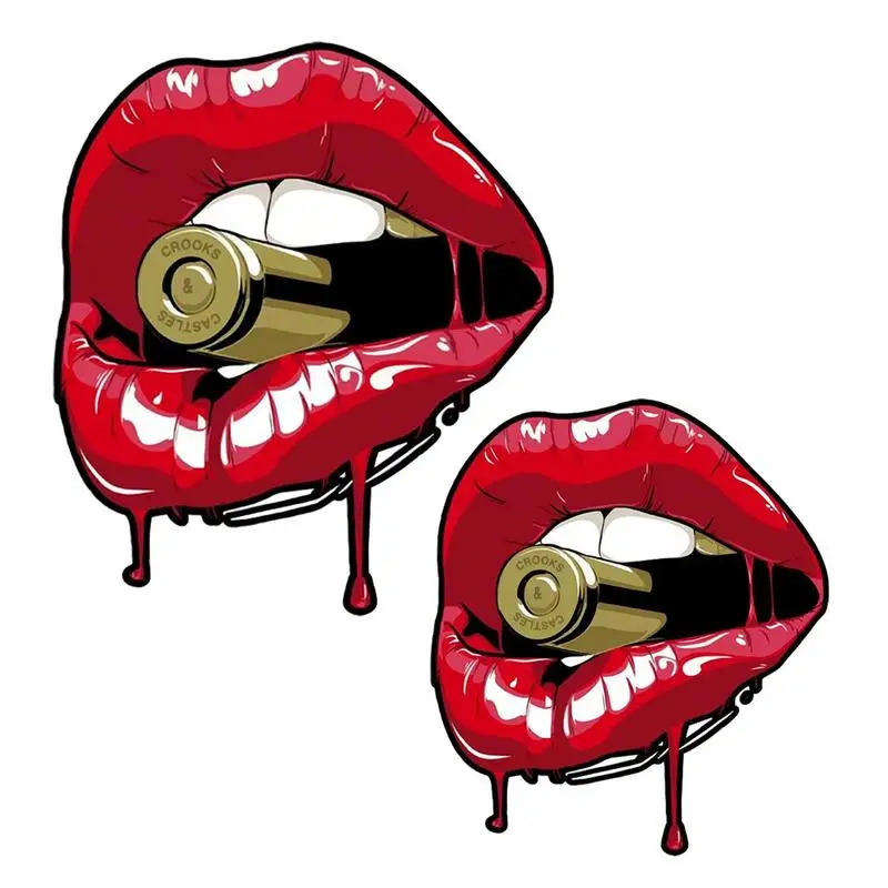 

Car Decal Sticker Enhanced Style Versatile Usage Scratch Cover With Strong Adhesion And Mouth Design for Decorative Effect