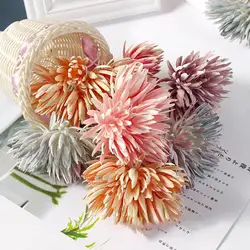 6Pcs/bunch Artificial  Flower  DIY Garland Decoration Oranment For Weding Home