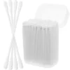 200 Pcs Cotton Swabs Makeup Tool Double Head Organic Pads White Buds with Different Heads Ear 4