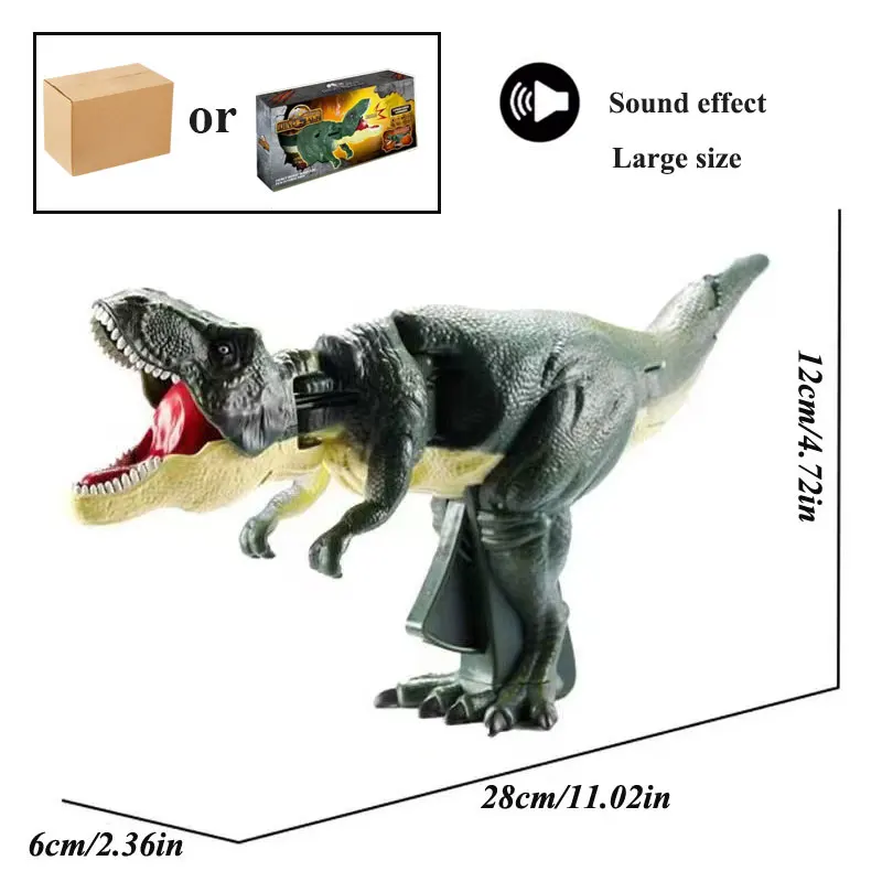 Pressing Dinosaurs Bites Trigger The T-Rex  Moving Dinosaur Puzzle Novel Children's Fun Toys Pop Up Novel Gift 6