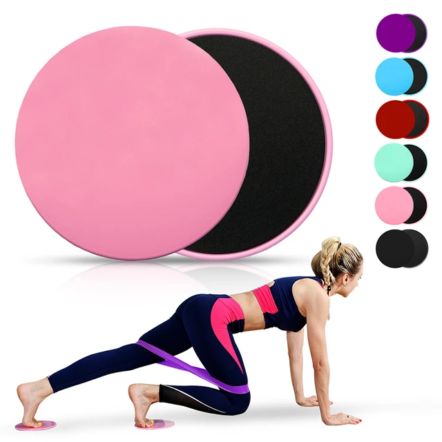 2 pçs discos de deslizamento portátil fitness sliding disco slider