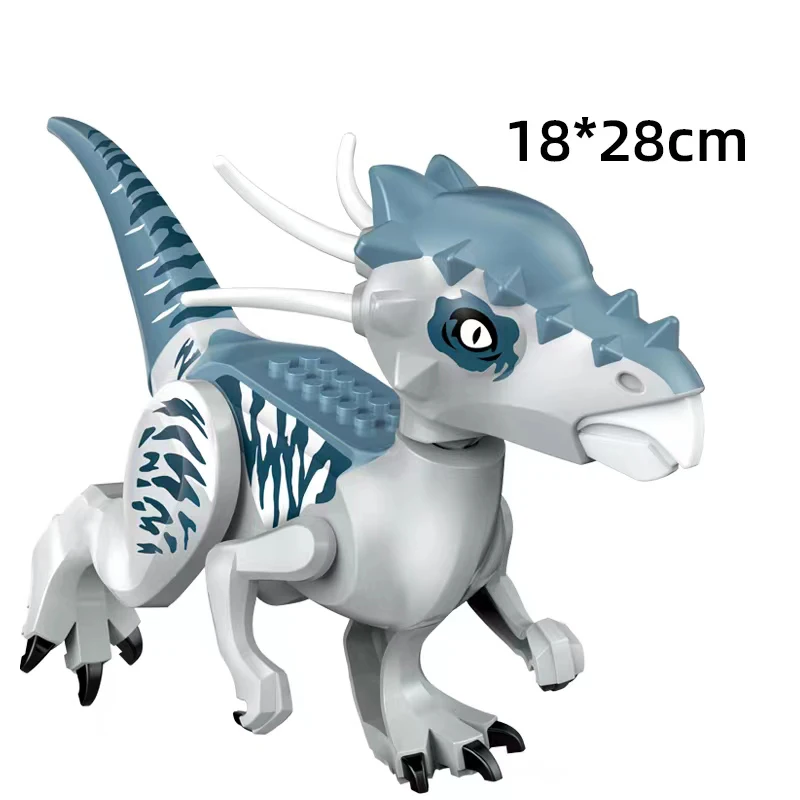 thumbnail image 1 of Bloques de construcción de dinosaurios jurásicos Indominus Rex DIY Figuras de acción de tiranosaurio de gran tamaño Modelos Juguetes para niños Animales Regalos, 1 of 5