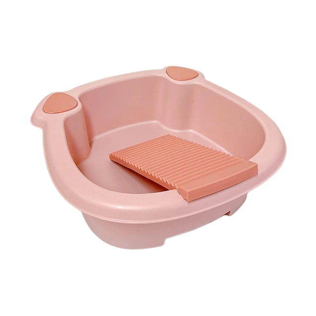 Washing Clothes Bucket Hand Wash Board Washboard Basin Wash Tub with  Washboard for Hand Wash Clothes Underwear Blouses Home - AliExpress