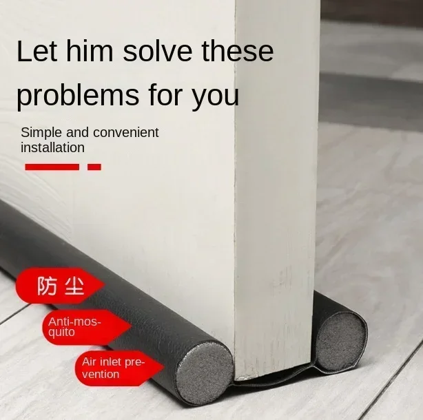 Description Picture 4 of itemDoor Bottoom Seal Strip Windproof Soundproof Door Sweep Draft Stopper Cuttable Foldable Weatherstrip Self Adhesive Acoustic Foam