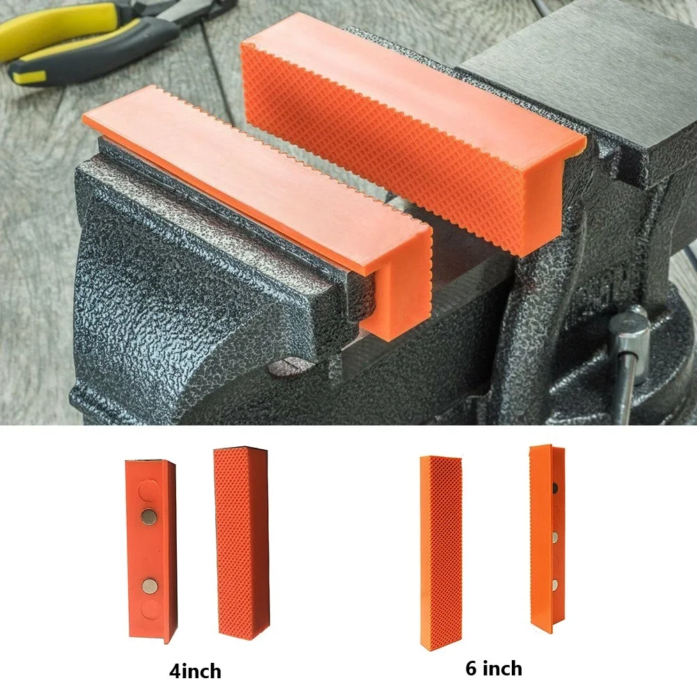 2-st-cke-4-5-6-Zoll-Magnetische-Weiche-Pad-Kiefer-Gummi-F-r-Metall