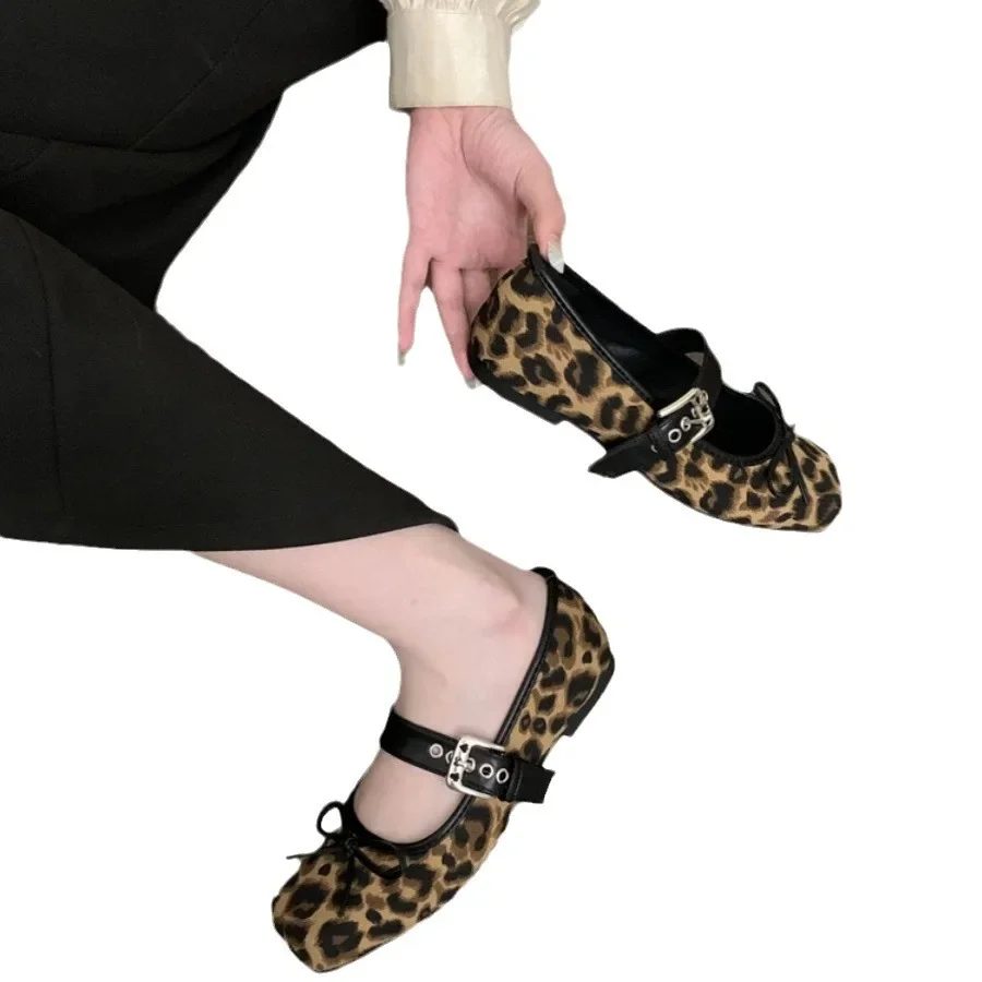 2024 Women's Comfort Ballerinas Shoes Designer Spring Women Mary Jane Shoes Fashion Square Toe Ladies Comfort Soft Sole Flats 5
