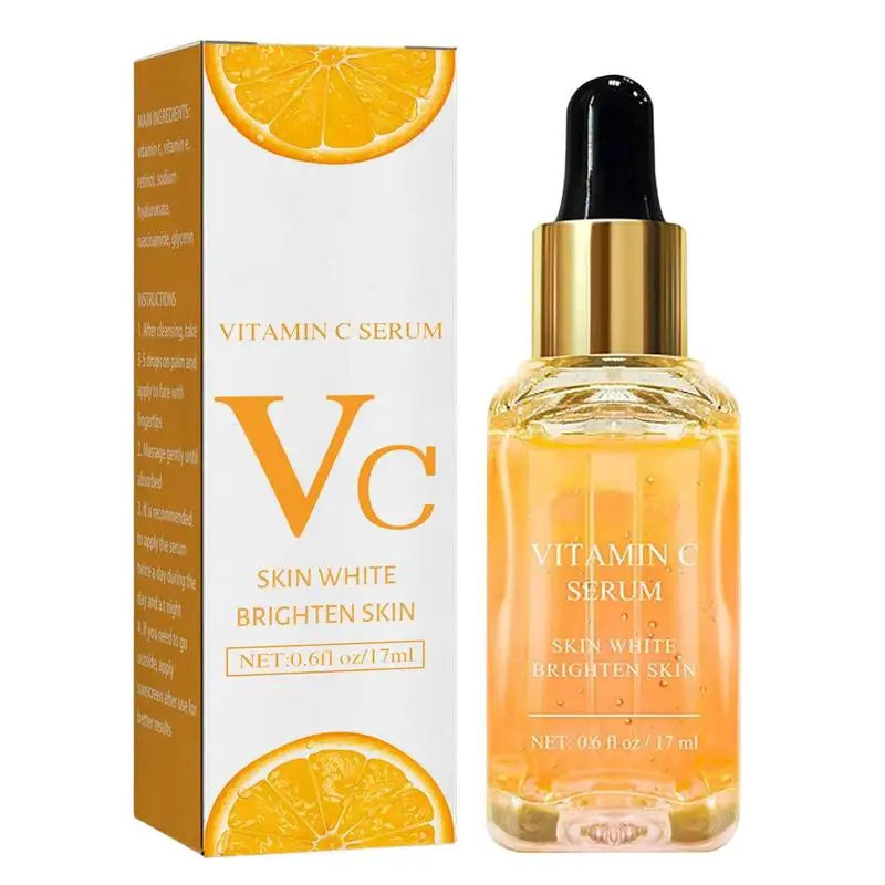 

Vitamin C Face Moisturizing Serum 17ml Skin Whitening Hydrating Dark Spot Anti Wrinkle Non Greasy Essentiaal Oil Face Serum