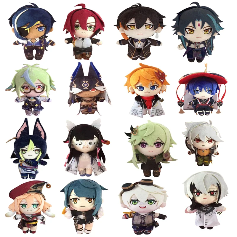 Genshin Impact Plush Scaramouche Shikanoin Heizou Kamisato Ayato Yae Miko Keqing Shenhe Raiden YunJin Soft Doll Kids Gifts genshin impact plush pendant keychain cosplay yoimiya hutao zhongli ganyu diluc klee keqing xiangling pendants keychains for gif