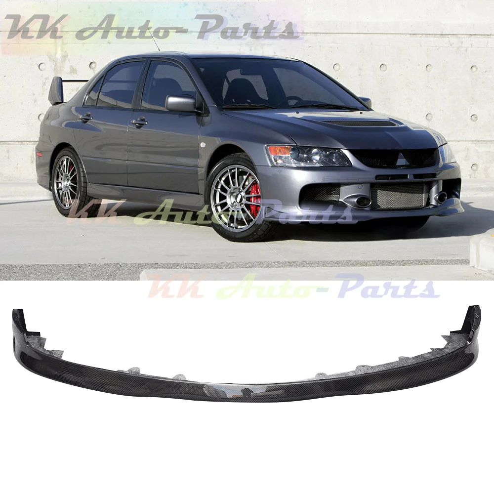 Fibra Di Carbonio S Style Spoiler Anteriore Paraurti Mento Lip Splitter Per Mitsubishi Evolution Evo 9 Lancer 2006-2009 Auto Tuning