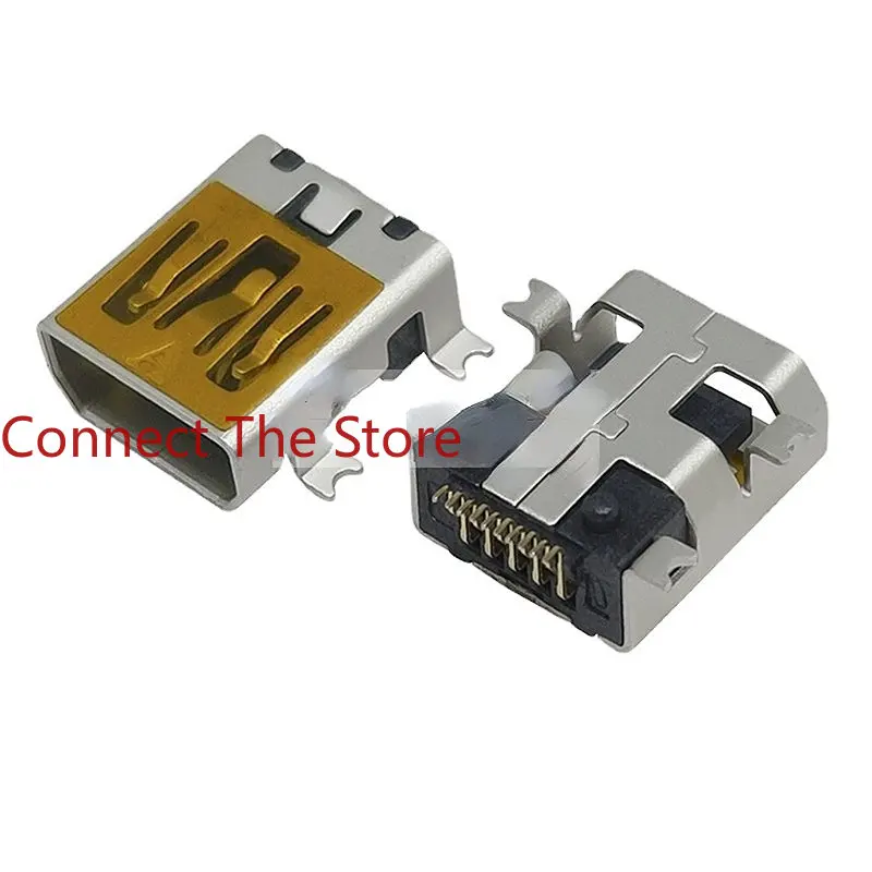 

10PCS Mini USB Socket 10P Front Plug And Then Stick 10 Pin Interface Phone Tail Plug.