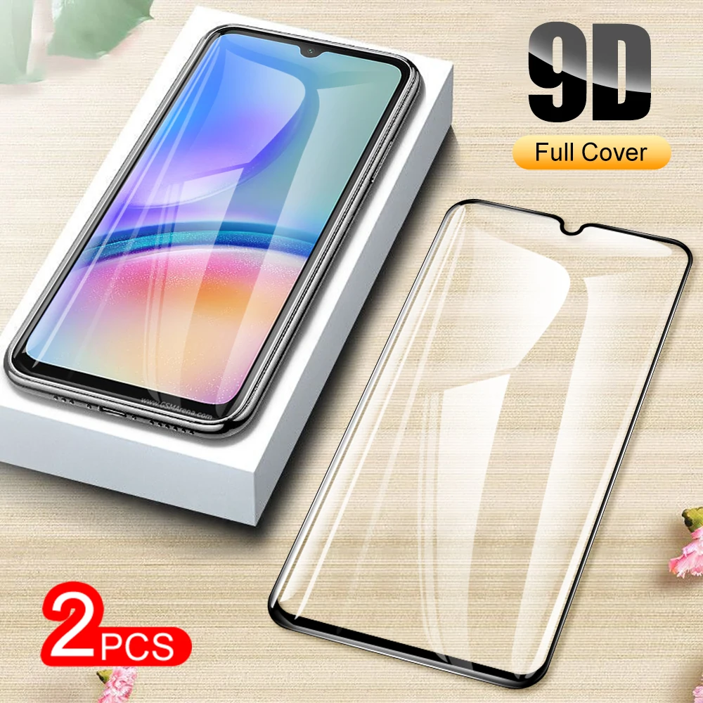 

Закаленное стекло для Samsung Galaxy A05s, 2 шт., защита экрана от царапин, с черными краями, для Samsung sansung A05, A05, 6,7 дюйма