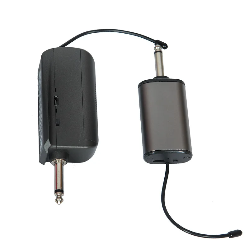 

Беспроводной передатчик и приемник с конденсаторной головкой, микрофоном и экраном для отображения заднего сигнала для электрогитары, бас-пианино