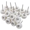 10pcs 3mm Shank Mounted Soft Wool Fine Cotton Polishing Buffing Wheel For Polishing Kit Or Mini Drill 2