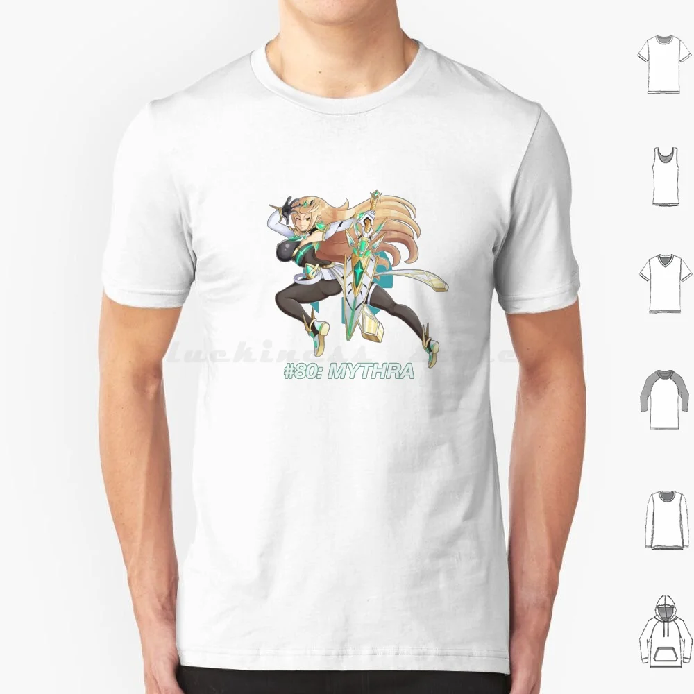 Smash Ultimate #80 : Mythra T Shirt Cotton Uomo Donna Stampa Fai Da Te Mythra Xenoblade Xenoblade Chairs Xenoblade Chairs 2